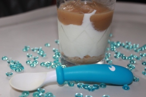 Dessert de noël pour bébé - panacotta
