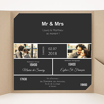 faire-part de mariage carteland